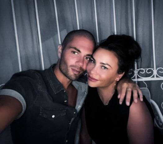 Stacey Cooke with her boyfriend Max George.